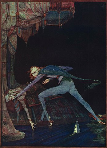 Illustration of "The Tell-Tale Heart" by Harry Clarke (1929).