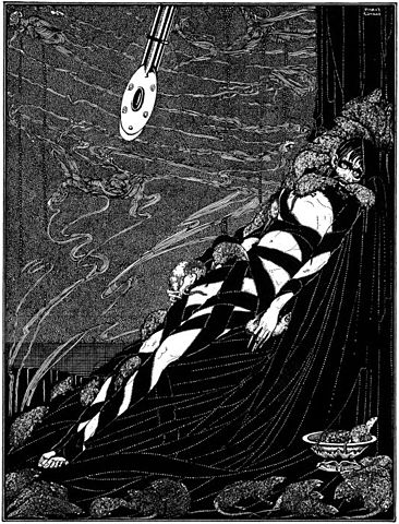 Illustration of "The Pit And The Pendulum" by Harry Clarke (1919).
