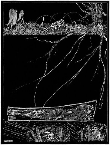 Illustration of "The Premature Burial" by Harry Clarke (1919).