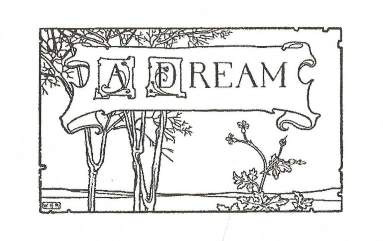 Illustration of "A Dream" by W. Heath Robinson.